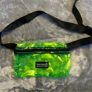 2023 Bonnaroo Music and Arts Festival Neon Green Transparent Fanny Pack